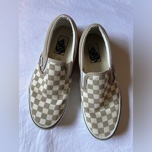 Checkered Slip On Vans